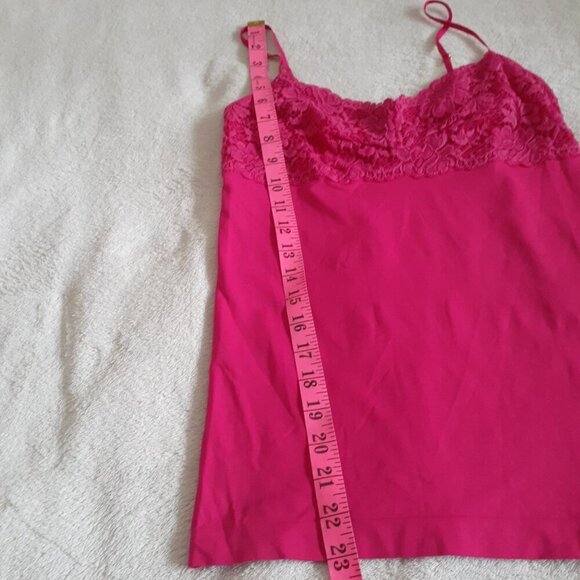 Banana Republic Hot Pink Y2K Lace Camisole Tank Top Small - Picture 10 of 10